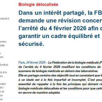 Biologie délocalisée